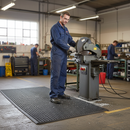 Premium Anti-Fatigue Matting 900mm x 2900mm with 18mm Thick Construction and Directional Drainage Grooves for Comfort and Safety