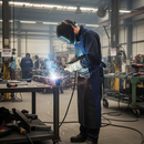 Premium Heavy Duty Fire Retardant Welding Apron with Molten Metal Protection and Industrial Washable Fabric