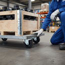 125mm Heavy Duty Braked Swivel Plate Castor with Nylon Centre Roller Bearing