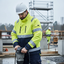 Premium High-Visibility Winter Jacket with Pile Lining for Cold Environments and Reflectors