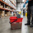 Premium 15 Litre Mop Bucket with Wet Floor Warning Sign and Color Options - High-Quality Professional Grade for Industrial and Commercial Applications