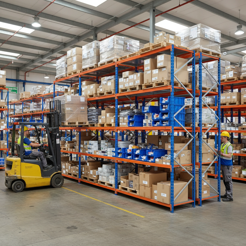 Heavy Duty Industrial Shelving - 3050mm High - 340kg Capacity - Steel Construction