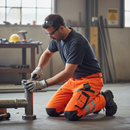 High-Performance Hi-Visibility Trousers with Thigh Pockets - Fluorescent Orange