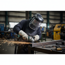 Premium Stainless Steel Spark Guards for Protective Helmets - Pair for Filter Protection During Grinding