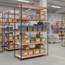 Premium Industrial Shelving - 1980mm High - 340kg Capacity - Melamine