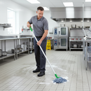Premium Lightweight Aluminium Mop Handle with Colour Coded Grip, 54" Length for Easy Push Fit Mopheads