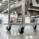 100mm Fixed Plate Castor with High-Temperature Phenolic Wheel