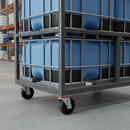 200mm Heavy Duty Swivel Plate Castor Towable with Ball Bearings