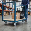 125mm Fixed Plate Castor with White Nylon Wheel - 300Kg Load Capacity