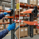 Premium Clamp Holder for Retractable Barrier Units - Heavy Duty Design for Secure Mounting on Various Surfaces