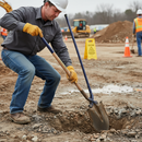 Premium Heavy Duty Shov-Holer Tool with Long Handle for Deep Post Holes and Soil Extraction