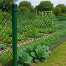 Green Chain Link Fence Kit – Straight Run, Complete Installation Set