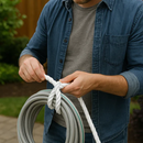 12mm White Polypropylene 3-Strand Rope – Heavy-Duty, Waterproof & UV-Resistant | 25m Coil