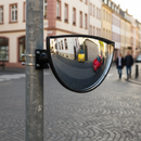 Premium Outdoor Compact Safety Mirror with 180-Degree View - Ideal for T-Junctions and Narrow Crossings