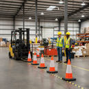 Premium One-Piece Traffic Cone 460mm Tall with Reflective Sleeve and Durable Recycled Material for Road Safety