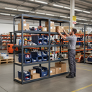 Premium Garage Shelving Unit - 2130mm High - 200/280kg Capacity - Grey