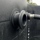 1/2in BSP Male Polypropylene Outlet with Back Nut & Cap