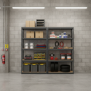 Premium Heavy Duty Shelving Unit - 2130mm High - 200/280kg Capacity - Grey