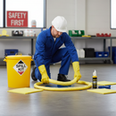 Premium Chemical Spill Kit - Yellow Plastic Drum - 90L Capacity