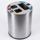Three-Compartment Waste Separation Bin, 40 Litre Capacity (view 2)