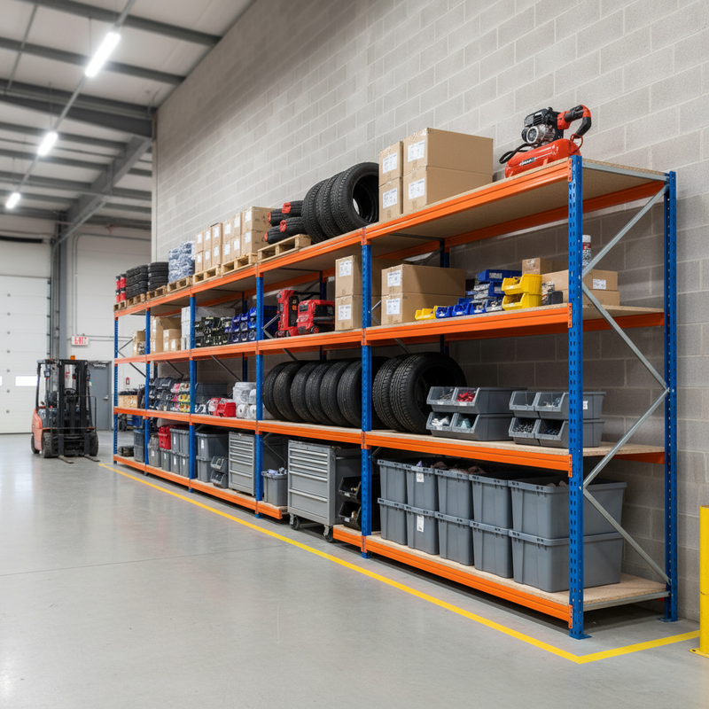 4x Premium Heavy Duty Garage Shelving - 2000mm High - 500kg Capacity