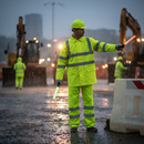 High-Performance Hi-Vis Yellow Lite Rain Suit for Foul Weather Protection