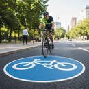 Premium Preformed Thermoplastic Road Marking for Cycle Routes - Easy Application, Non-Slip with Professional Appearance