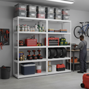 Heavy Duty Metal Garage Shelving - 1800mm High - Holds 90/130kg