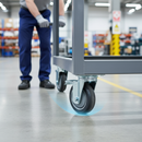 200mm Heavy Duty Fixed Plate Castor with Anti-Static Properties