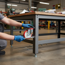 100mm Heavy Duty Swivel Plate Castor with Red Polyurethane Wheels