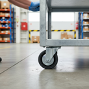 100mm Heavy Duty Swivel Bolt Hole Castor Anti-Static with Grey Non-Marking Tyre