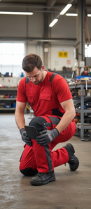 Premium Lightweight Work Trousers with Cordura Kneepad Pockets and Reflective Strips for Durability and Comfort