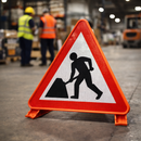 Fold-Up Road Signs – Reflective PVC – Work-Zone Safety