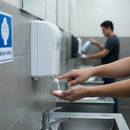 Premium Bulk Fill Manual Liquid Soap Dispenser with 1 Litre Capacity and Indicator Window for Easy Maintenance