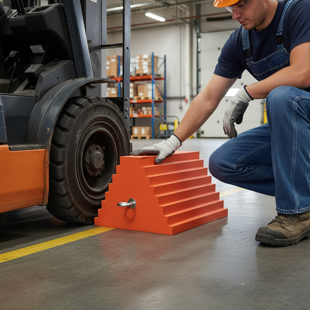 Premium General Purpose Wheel Chock with Pyramid Design for Improved T