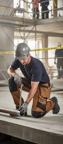 Premium Heavy Duty Slim Fit Work Trousers with Holster Pockets and 4-Way Stretch Panels for Enhanced Flexibility
