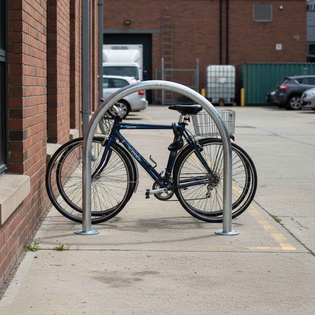 Premium Bicycle Parking Rack with Galvanised Mild Steel Construction f