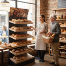 Premium Wooden Bakery Display with Multiple Shelves for Organized Presentation and Easy Access