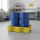 Professional Spill Tray with Removable Grate - 66L Capacity