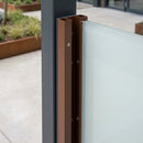 Aluminium Infill Panel 1825 x 1755mm in Sepia Brown