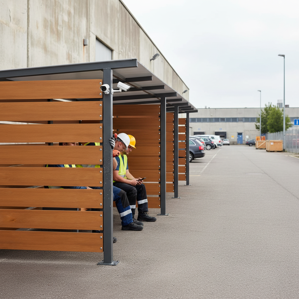 Premium Front Cladding and Support Post for Modular Shelters - 1.4m Le
