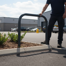 Heavy Duty Galvanised Perimeter Hoop Barrier - 90mm Diameter, 1000mm Height, Multi-Purpose Security Solution