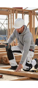 Premium Heavy Duty Loose Fit Work Trousers with Holster Pockets and 4-Way Stretch Fabric for Enhanced Mobility