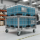 80mm Heavy Duty Fixed Plate Castor with Ant-Static Grey Tyre