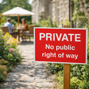 Private Access Sign – 600mm x 450mm – Rigid Plastic – Indoor/Outdoor