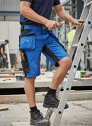 Premium Slim Fit Stretch Work Shorts with Cordura Reinforcements for Enhanced Durability and Comfort in Multiple Colors