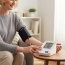 Premium Upper Arm Blood Pressure Monitor with Irregular Heartbeat Detection and Dual User Memory - Easy Cuff for Accurate Readings