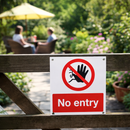 No Entry Sign – 1mm Rigid Plastic – Indoor/Outdoor Use