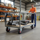 260mm Heavy Duty Swivel Plate Castor with Puncture Proof Wheel