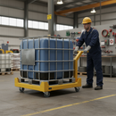 200mm Heavy Duty Swivel Plate Castor with Grey Elastic Tyre